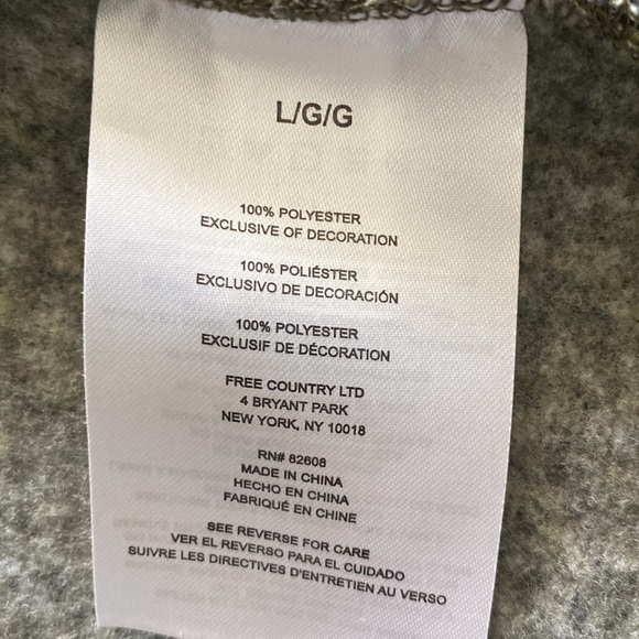 Free country woman’s zip up hoodie large - Picture 8 of 9